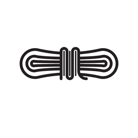 Rope icon isolated on white background for your web and mobile app designのイラスト素材