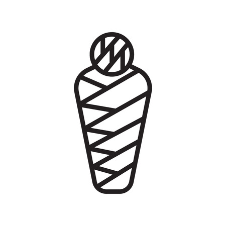 Mummy icon isolated on white background for your web and mobile app designのイラスト素材