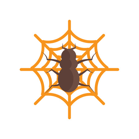 Spider icon vector isolated on white background for your web and mobile app design, Spider logo conceptのイラスト素材