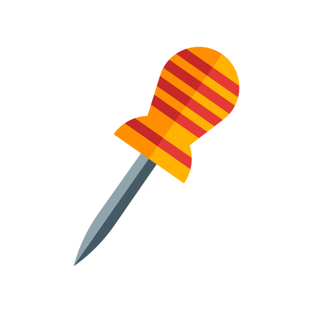 Pin icon vector isolated on white background for your web and mobile app design, Pin logo conceptのイラスト素材