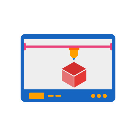 3d printer icon vector isolated on white background for your web and mobile app design, 3d printer...