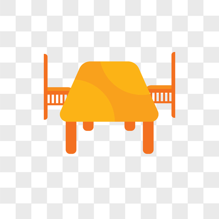Table vector icon isolated on transparent background, Table logo conceptのイラスト素材