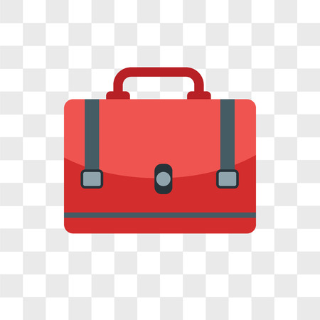Suitcase vector icon isolated on transparent background, Suitcase logo conceptのイラスト素材