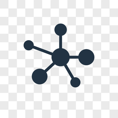 Nodes vector icon isolated on transparent background, Nodes logo concept