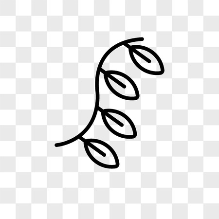 Plant vector icon isolated on transparent background, Plant logo conceptのイラスト素材