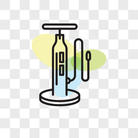 Air pump vector icon isolated on transparent background, Air pump logo conceptのイラスト素材