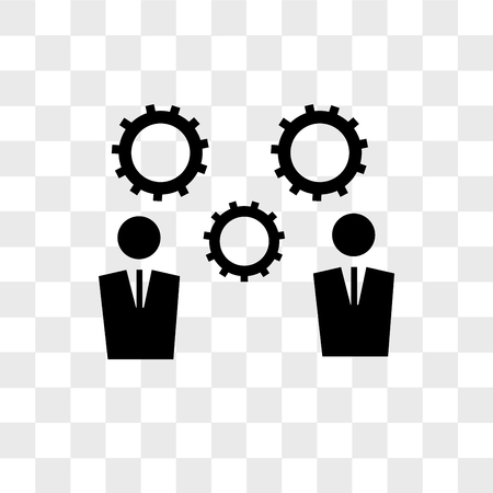 Business line vector icon isolated on transparent background, Business line logo conceptのイラスト素材