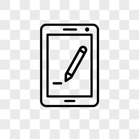 Learning vector icon isolated on transparent background, Learning logo ...