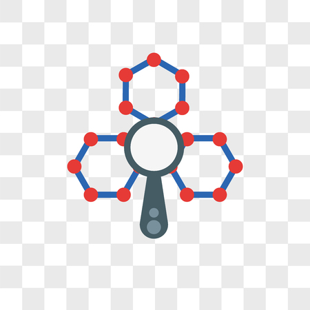 Nanotechnology vector icon isolated on transparent background, Nanotechnology logo conceptのイラスト素材