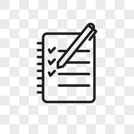 logbook vector icon isolated on transparent background, logbook logo conceptのイラスト素材