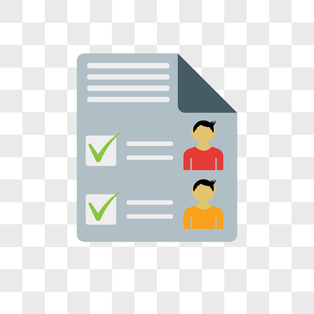 Ballot vector icon isolated on transparent background, Ballot logo conceptのイラスト素材