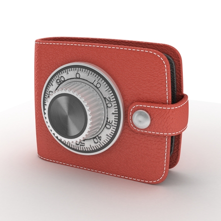 ATM cash point slot in the walletの写真素材