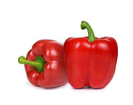 red pepper over white backgroundの写真素材