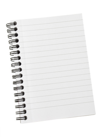 notebook isolated in whiteの写真素材