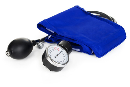 Stethoscope on a white backgroundの写真素材