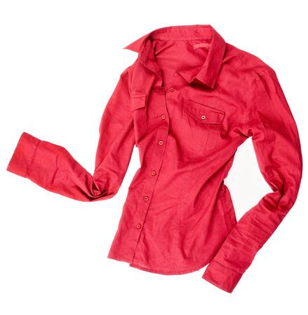 t-shirt isolated on white backgroundの写真素材