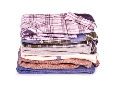 Stack of Shirts, Isolated over white