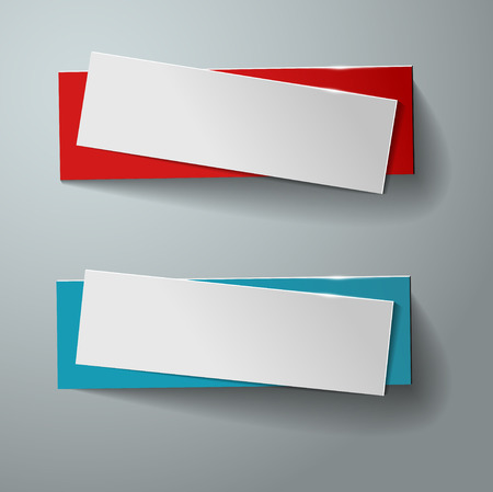 Origami vector bannersのイラスト素材