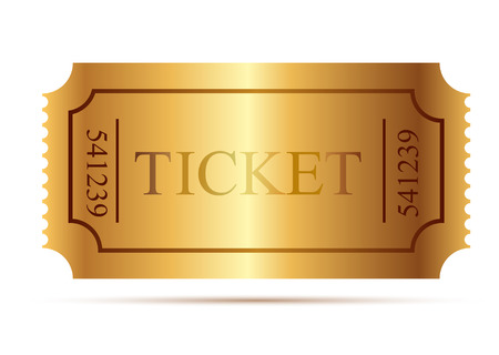 Cinema tickets. Admit one. Vector illustrationのイラスト素材