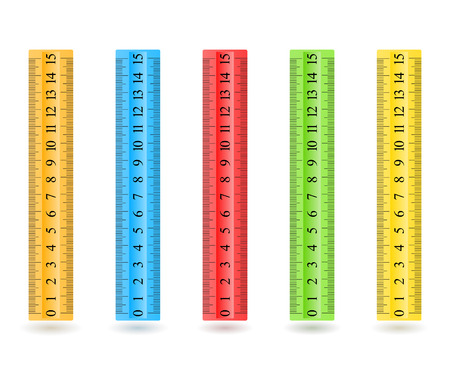 Colorful rulersのイラスト素材