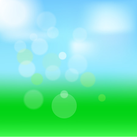 green bokeh abstract light background. Vector illustrationのイラスト素材