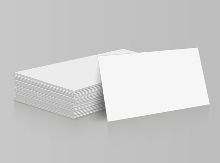 Business cards blank mockup - templateのイラスト素材