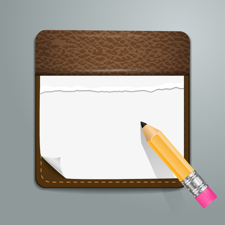 User interface notepad icon.のイラスト素材