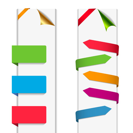 Colorful web stickers, tags and labels collection./ Colorful Web Stickers, Tags and Labelsのイラスト素材