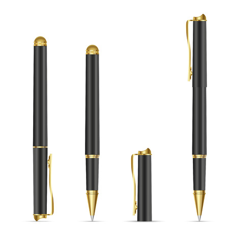 Pen isolated on white. Vector Illustrationのイラスト素材