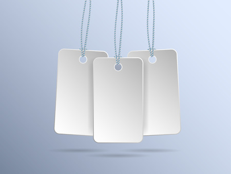 blank labels template price tags set vectorのイラスト素材