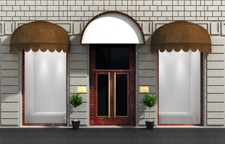 Store front doorの写真素材