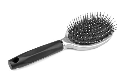 Comb a for hair isolated on whiteの写真素材
