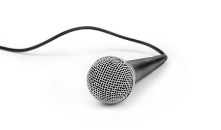 Microphone with its cable.の写真素材