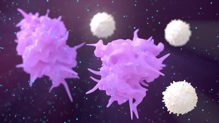 macrofage charge lymphocytes