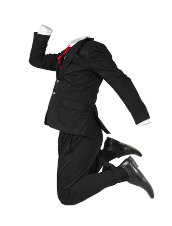 Hollow jumping suit isolated on white backgroundの写真素材