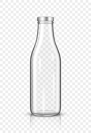 empty milk bottleのイラスト素材