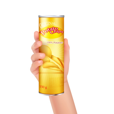 A box of chips.のイラスト素材