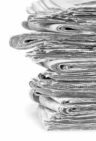 Stack of the newspaper texture mock-upの写真素材