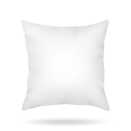 Blank pillow isolated on white backgroundのイラスト素材