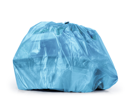 Trash bag isolated on a white backgroundの写真素材