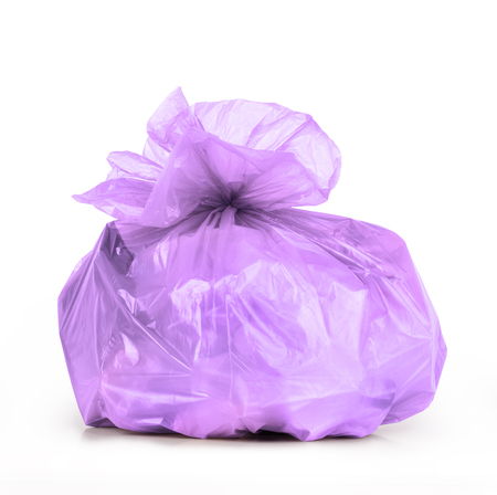 Rubbish bag isolated on a white backgroundの写真素材