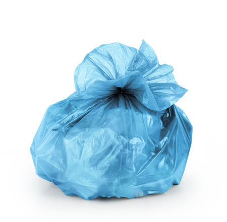 Rubbish bag isolated on a white backgroundの写真素材