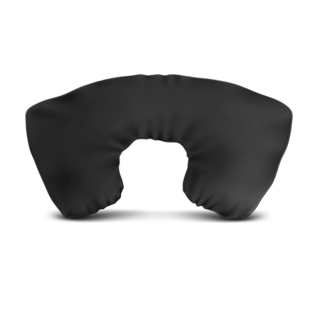 Vector. Mock Up. Black Pillow U shaped Travel Pillow Mock up | Travel pillow