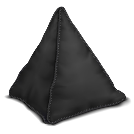 Vector. Mock Up. Black Pillow Pyramidのイラスト素材