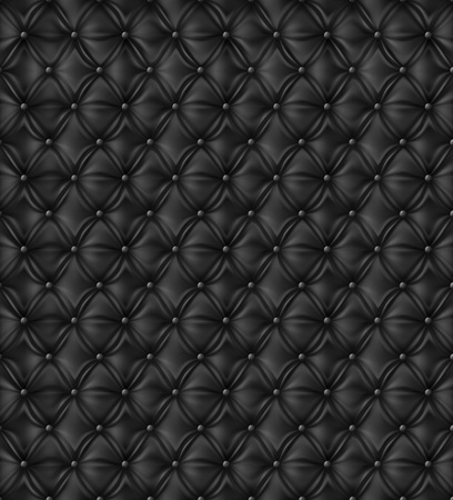 Vector.  Black sofa.  Upholstery Seamless Pattern.のイラスト素材