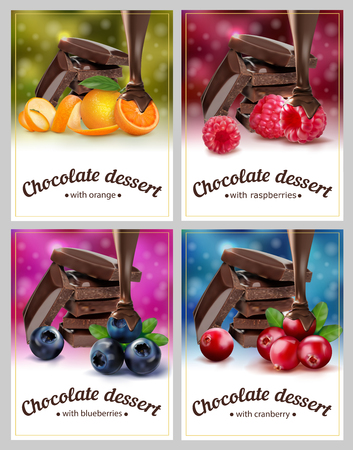 Package design for dessert. Vector illustration.のイラスト素材