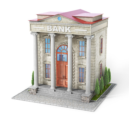 Business concept. Bank buildingの写真素材