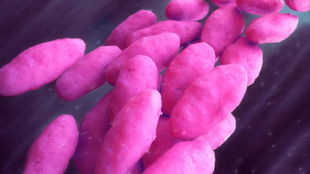 Carbapenem-resistant Enterobacteriaceae 3d illustration