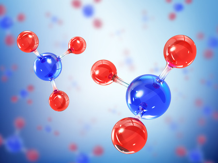 Abstract molecules design. Realistic vector illustrationのイラスト素材