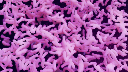 Bacterial Colony 3d illustration